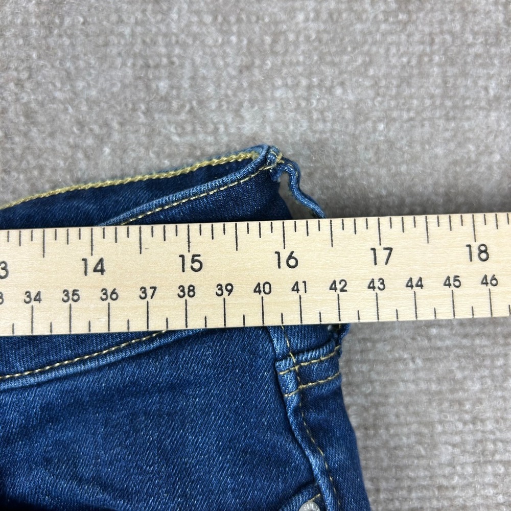 Calvin Klein Jeans Bermuda Shorts Womens 12 Blue Denim Stretch Cotton Mid Rise - Picture 11 of 15